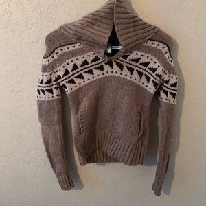 Aritzia TNA Cowl neck sweater 100% lambs wool